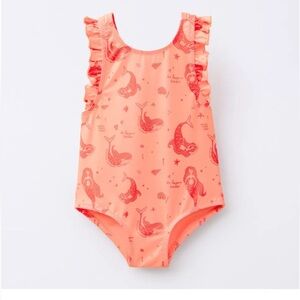 Zara Swimsuit with Fun Mermaid Print 4T
